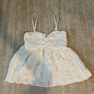 Cream Tank Cami Sleeveless Top